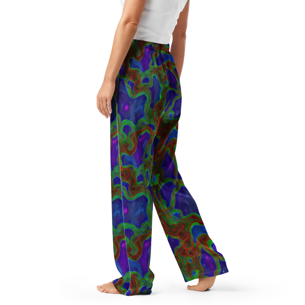 Astro Rapture on Women's Pajama Pants — Left