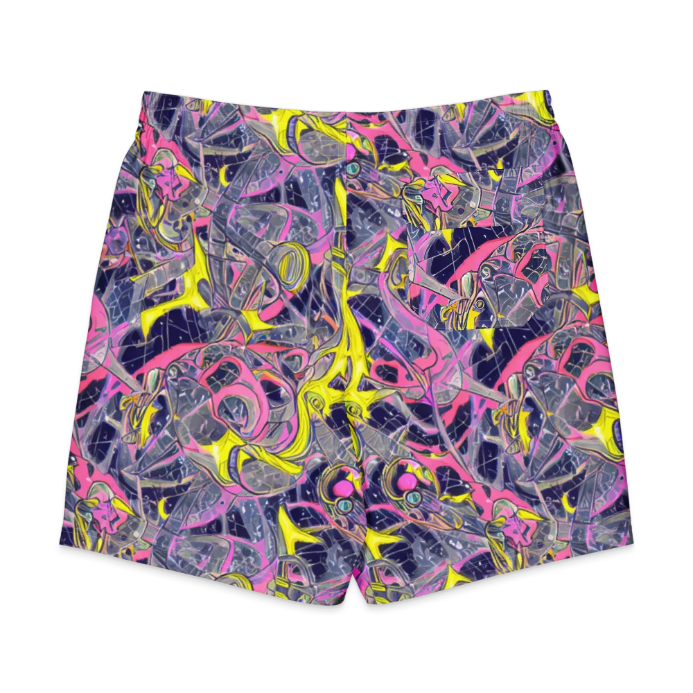 Synthetic Garden on Men's Board Shorts — Back