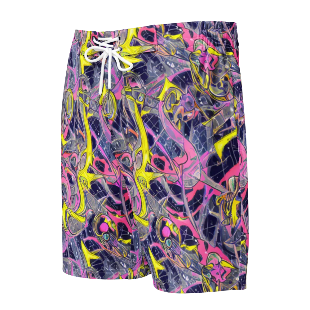 Synthetic Garden on Men's Board Shorts — Front