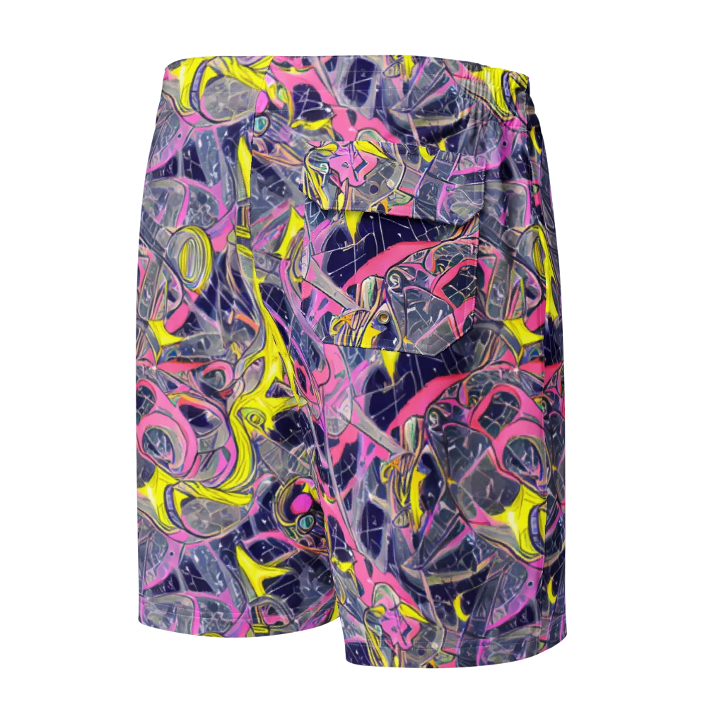 Synthetic Garden on Men's Board Shorts — Back