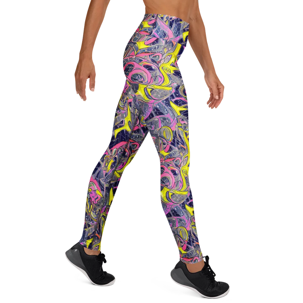 Synthetic Garden on Yoga Leggings — Right