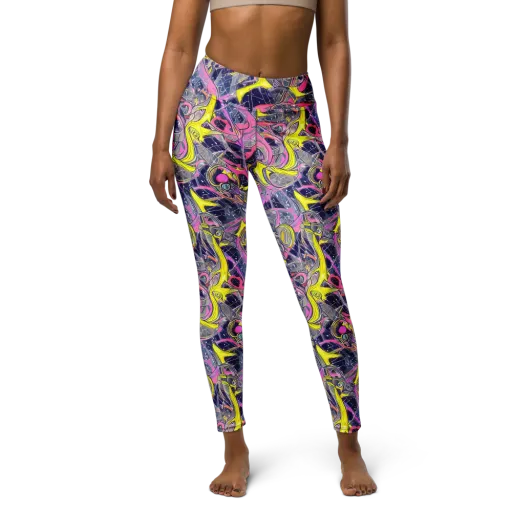 Synthetic Garden on a Yoga Leggings