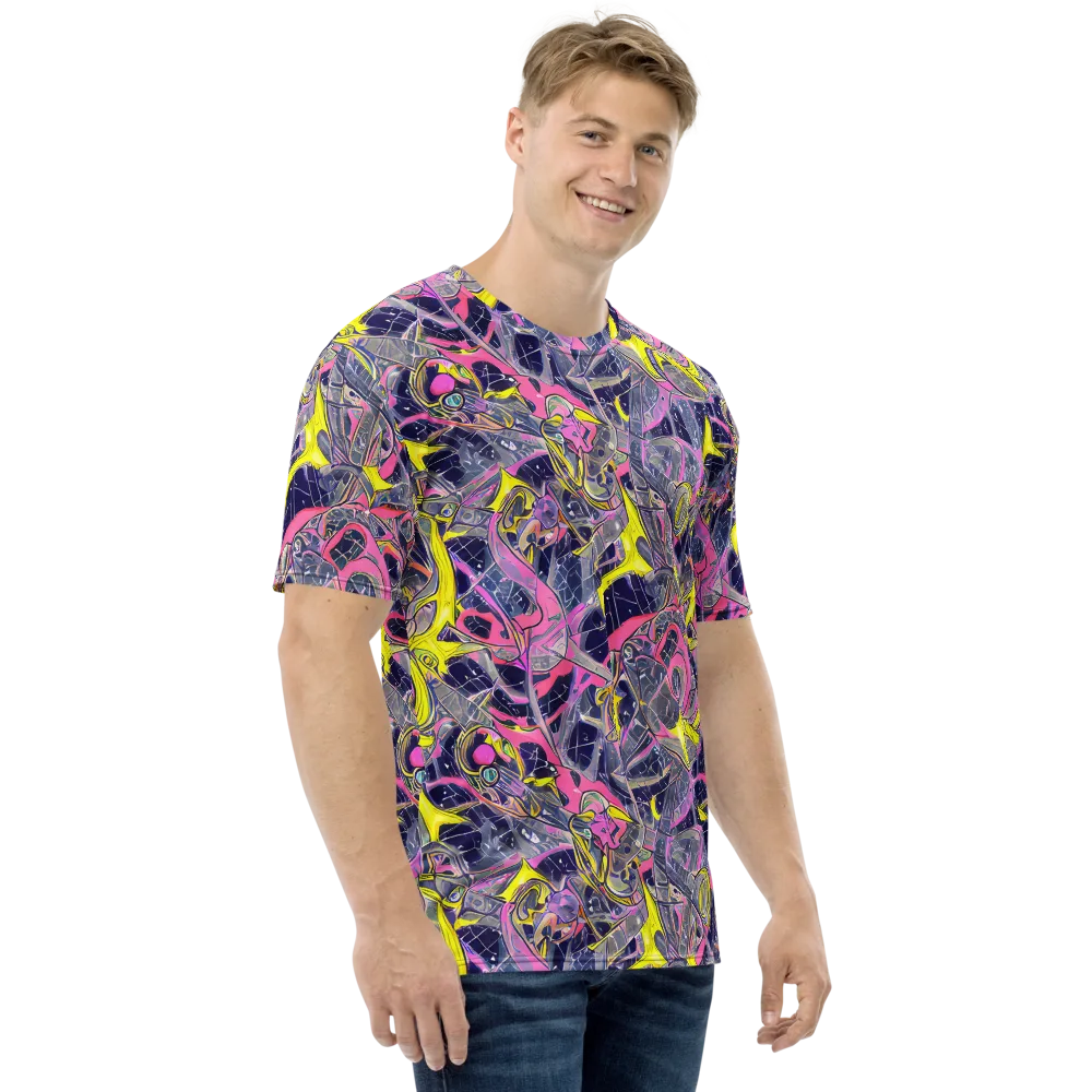 Synthetic Garden on Men's Crew Neck T-Shirt — Right
