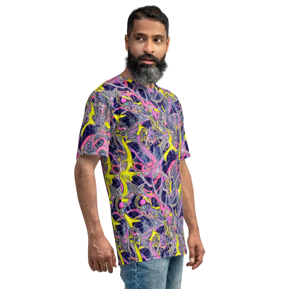 Synthetic Garden on Men's Crew Neck T-Shirt — Right