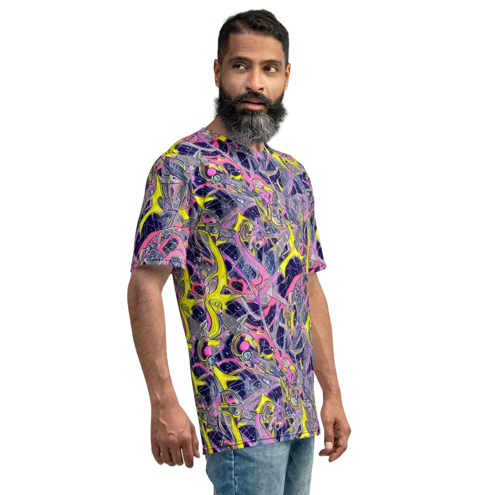 Synthetic Garden on Men's Crew Neck T-Shirt — Right