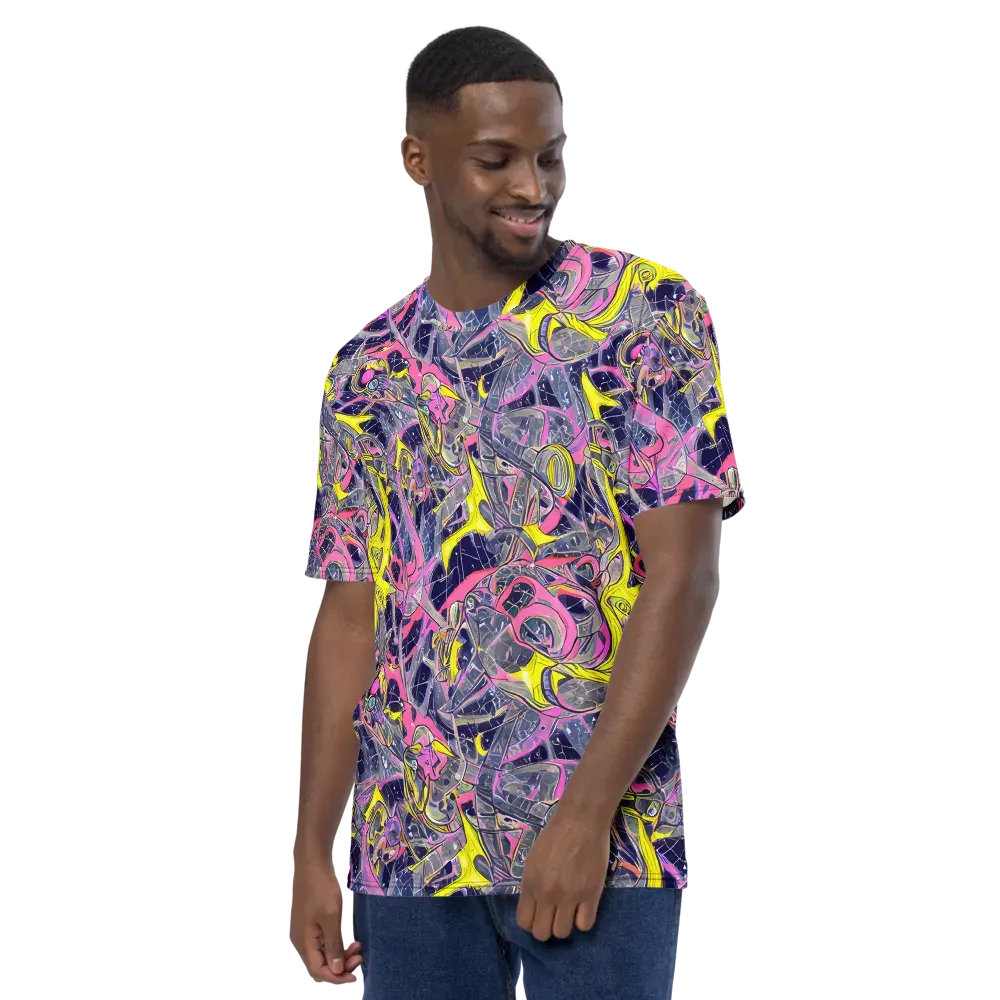 Synthetic Garden on Men's Crew Neck T-Shirt — Left