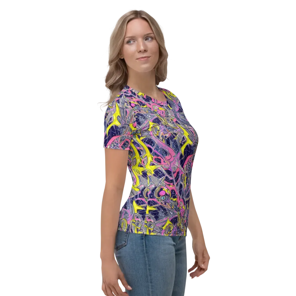 Synthetic Garden on Women's Crew Neck T-Shirt — Right