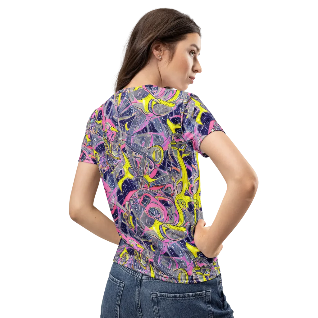 Synthetic Garden on Women's Crew Neck T-Shirt — Back