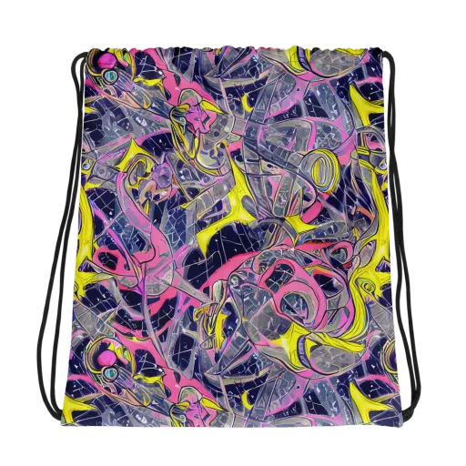 Synthetic Garden on a Drawstring Bag