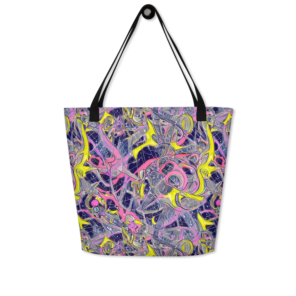 Synthetic Garden on Large Tote Bag W/ Pocket — Front