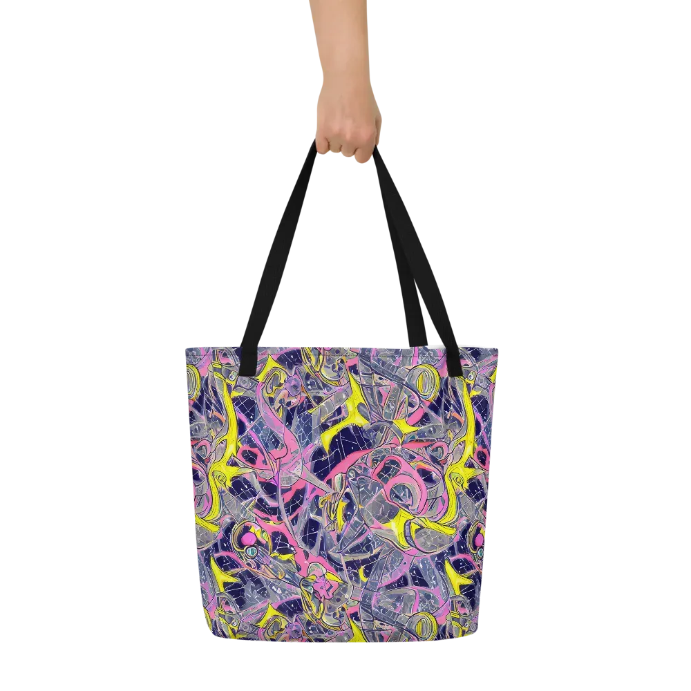 Synthetic Garden on Large Tote Bag W/ Pocket — Front