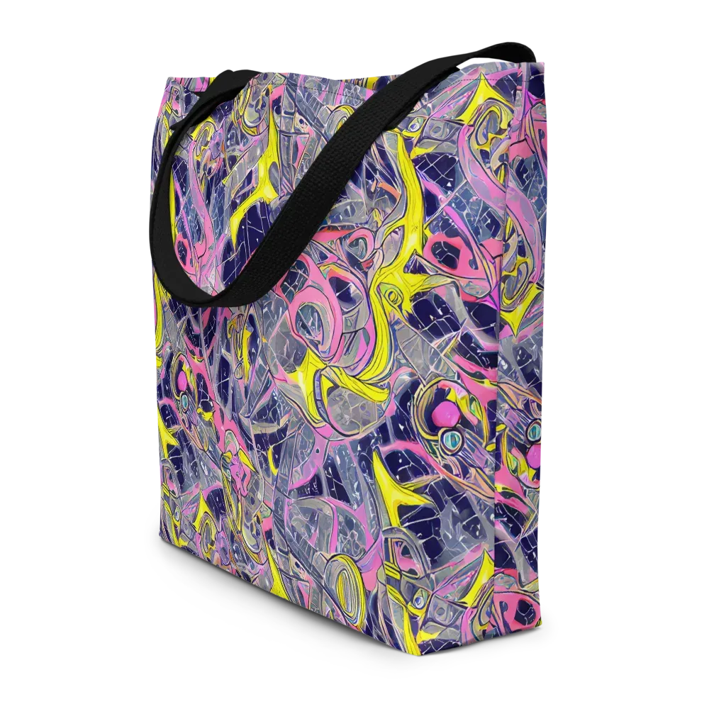 Synthetic Garden on Large Tote Bag W/ Pocket — Front