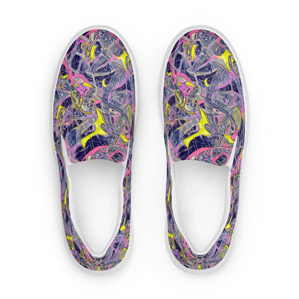 Synthetic Garden on Women's Slip-On Canvas Shoes — Front