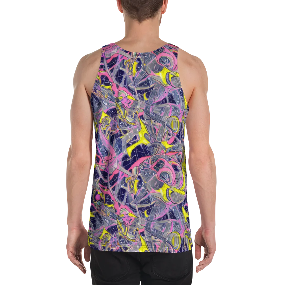 Synthetic Garden on Men's Tank Top — Back