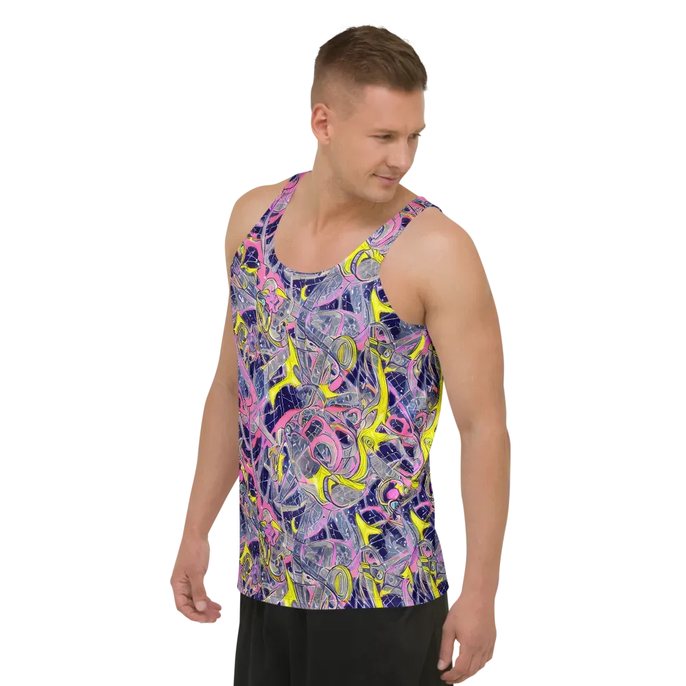 Synthetic Garden on Men's Tank Top — Left Front