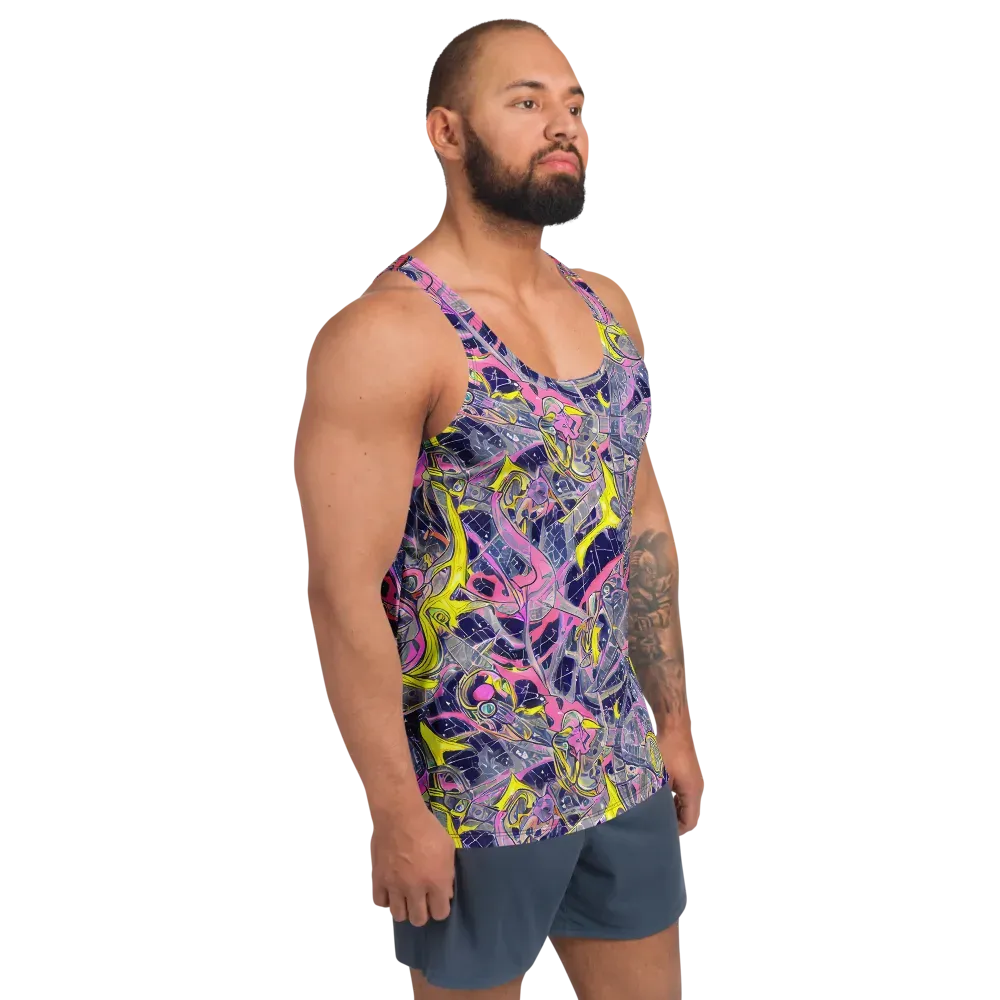 Synthetic Garden on Men's Tank Top — Right Front
