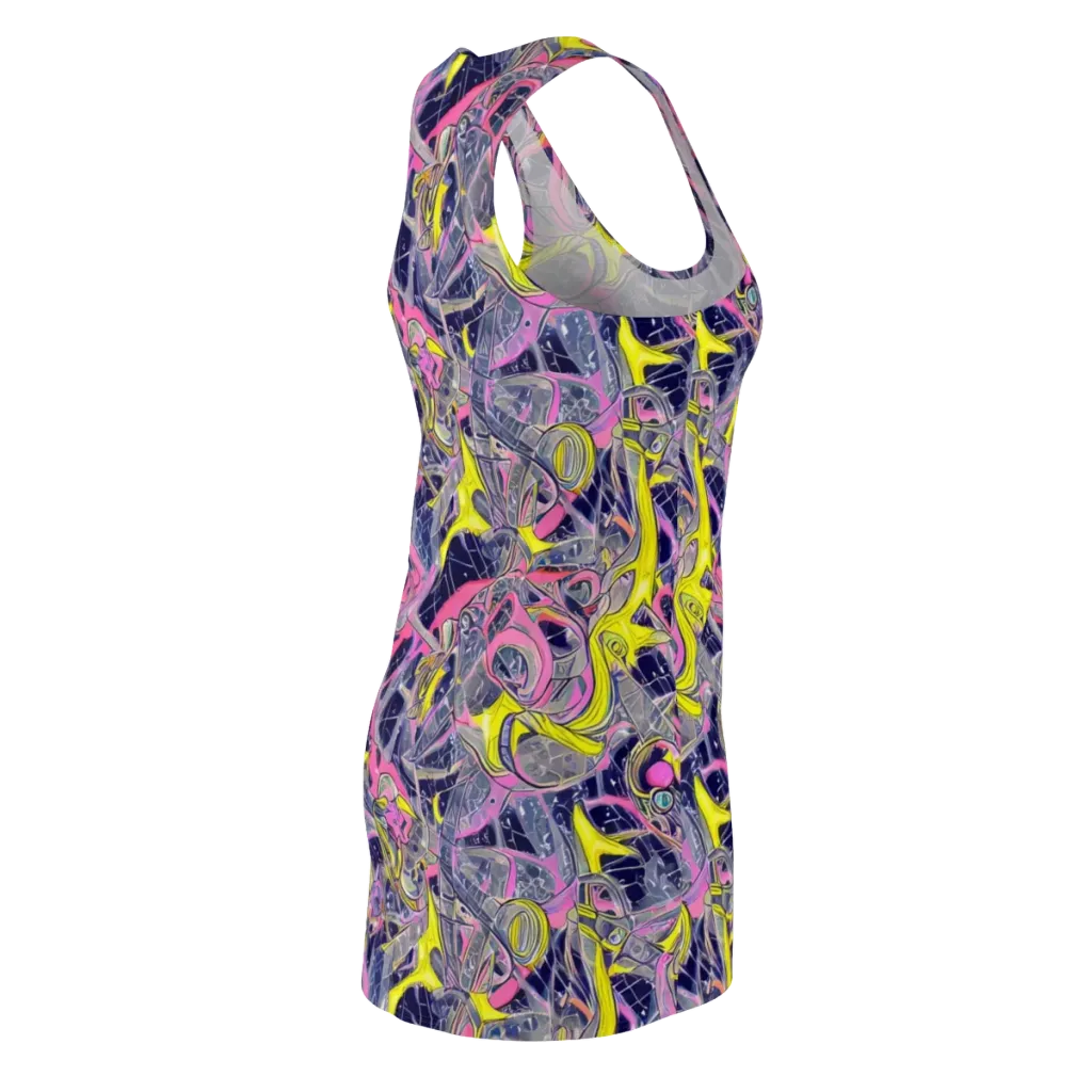 Synthetic Garden on Racerback Dress — Back Side