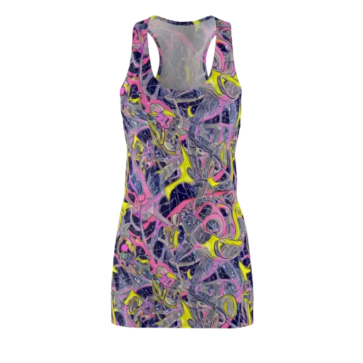 Synthetic Garden on a Racerback Dress