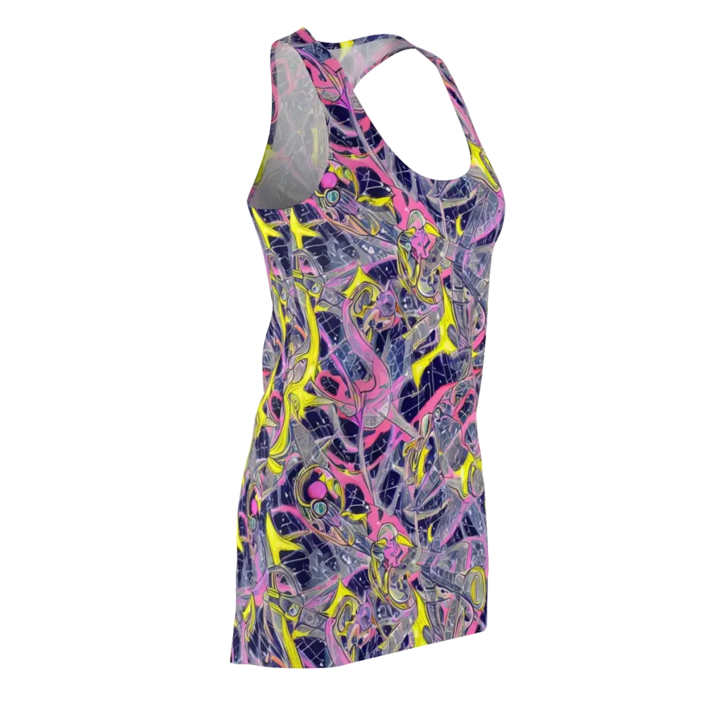 Synthetic Garden on Racerback Dress — Front Side