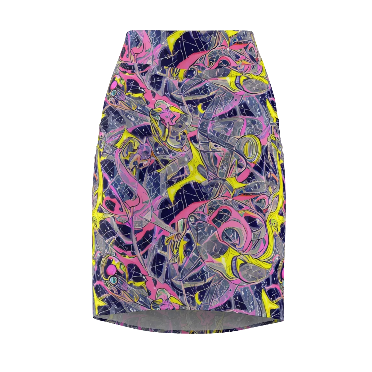 Synthetic Garden on Pencil Skirt — Front