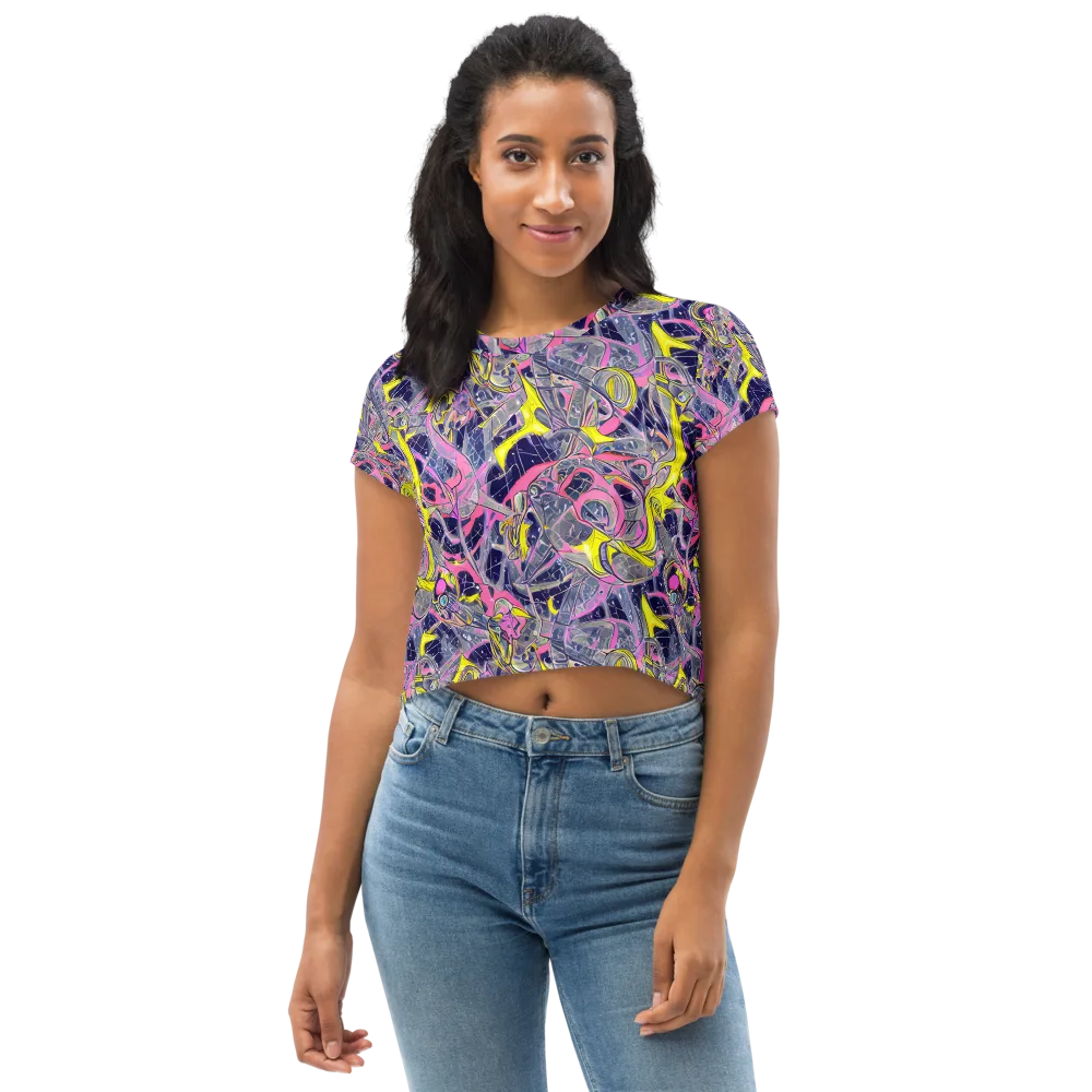 Synthetic Garden on Crop Tee — Front