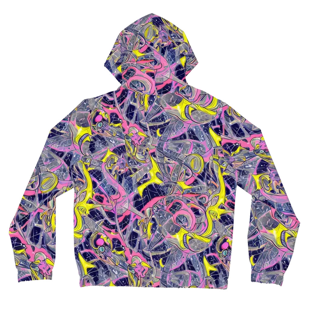Synthetic Garden on Women's Full-Zip Hoodie — Back