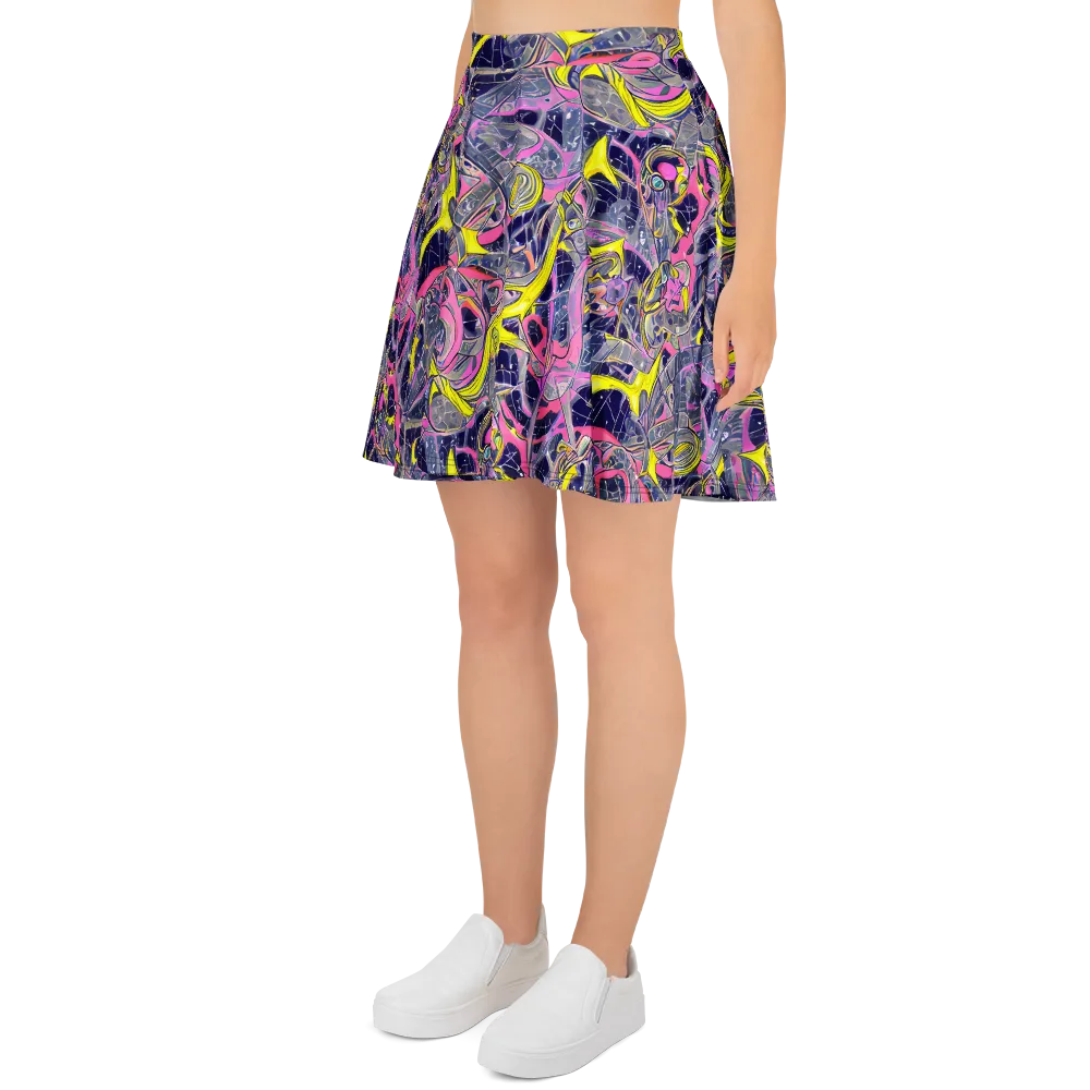 Synthetic Garden on Skater Skirt — Left