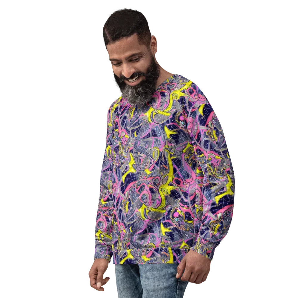 Synthetic Garden on Sweatshirt — Left Front