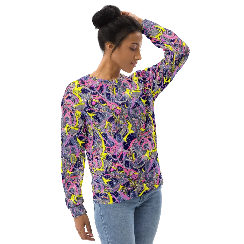 Synthetic Garden on Sweatshirt — Right Front