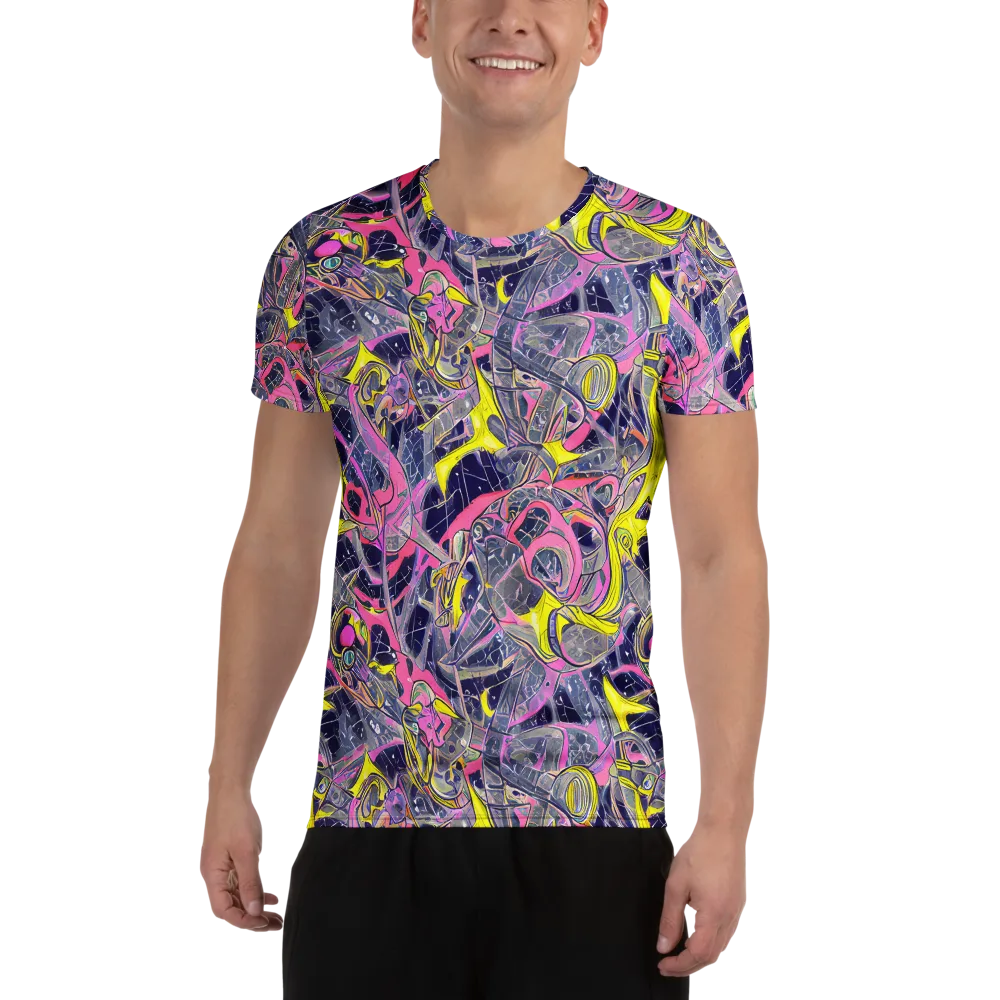 Synthetic Garden on Men's Athletic T-Shirt — Front
