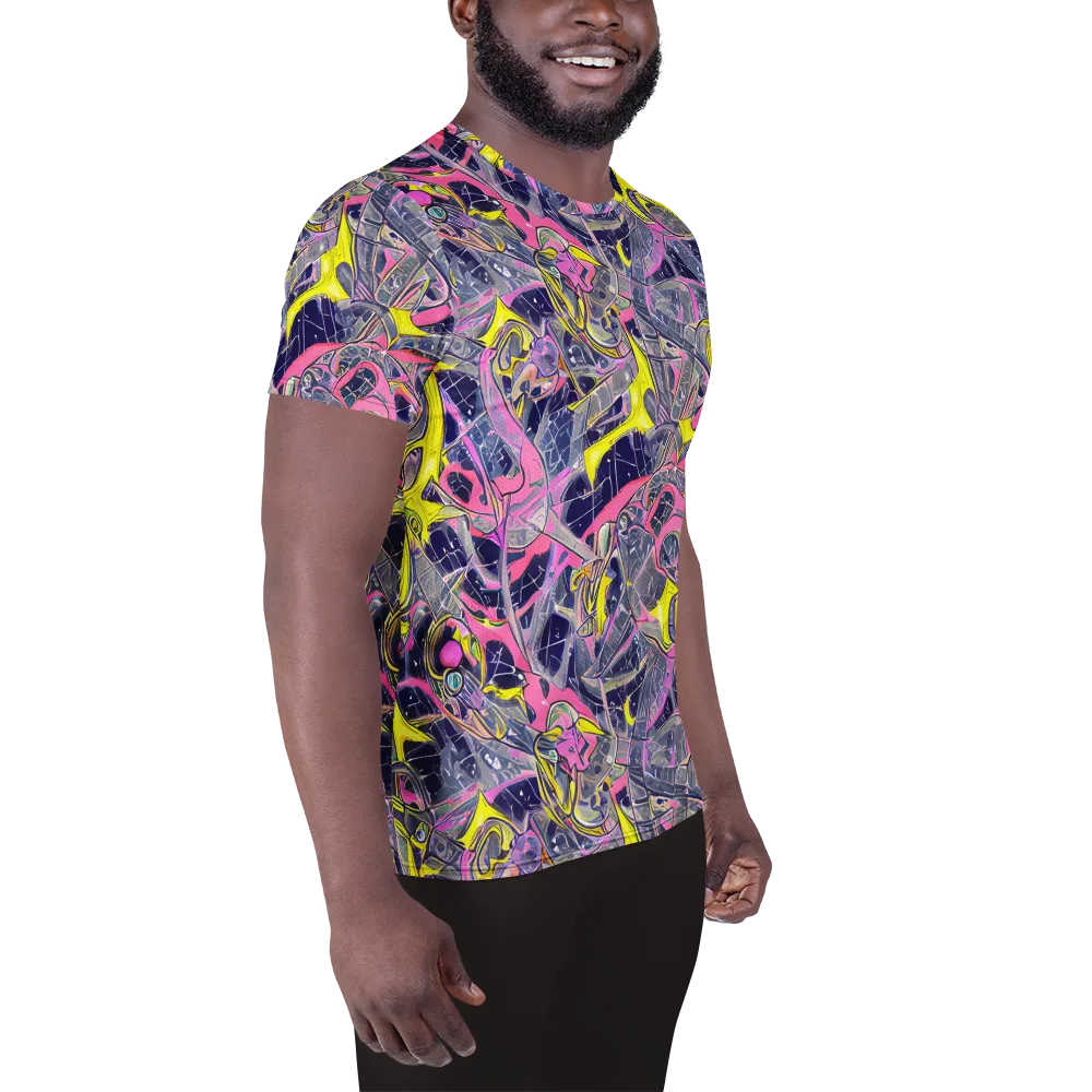Synthetic Garden on Men's Athletic T-Shirt — Right