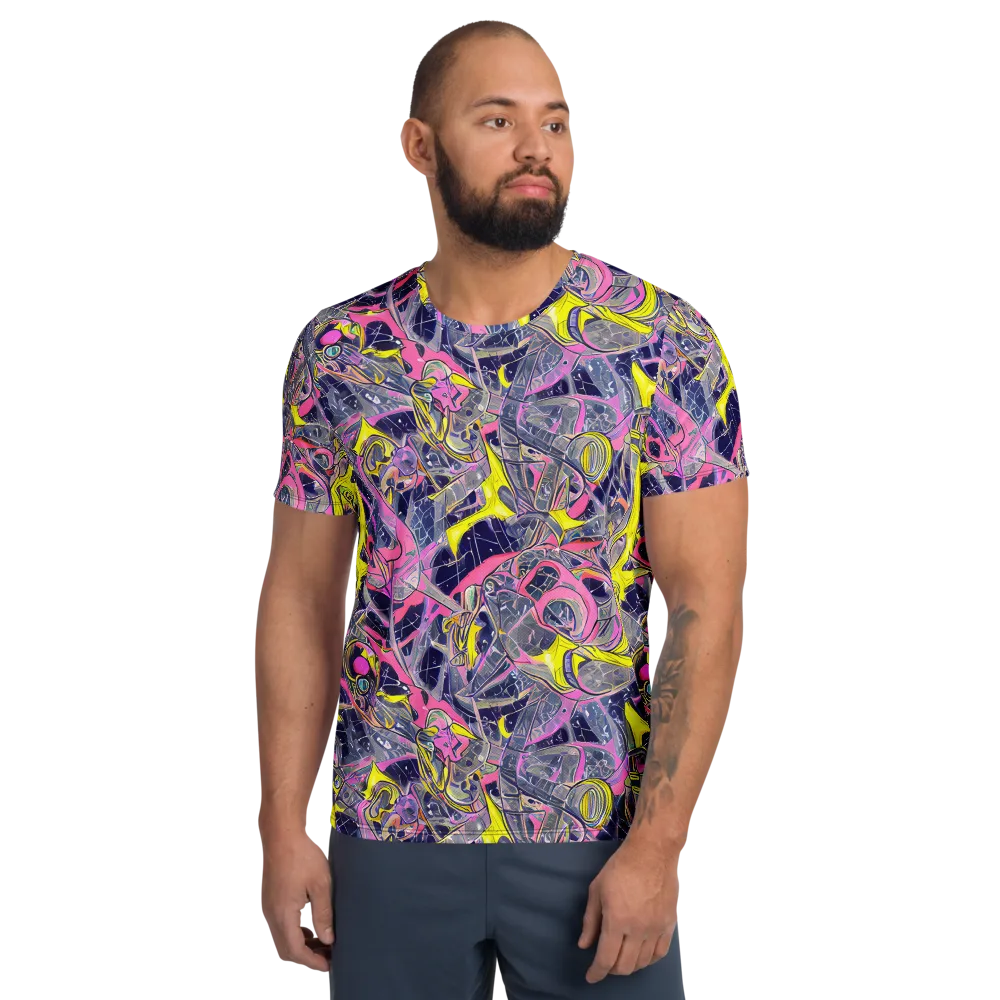 Synthetic Garden on Men's Athletic T-Shirt — Front