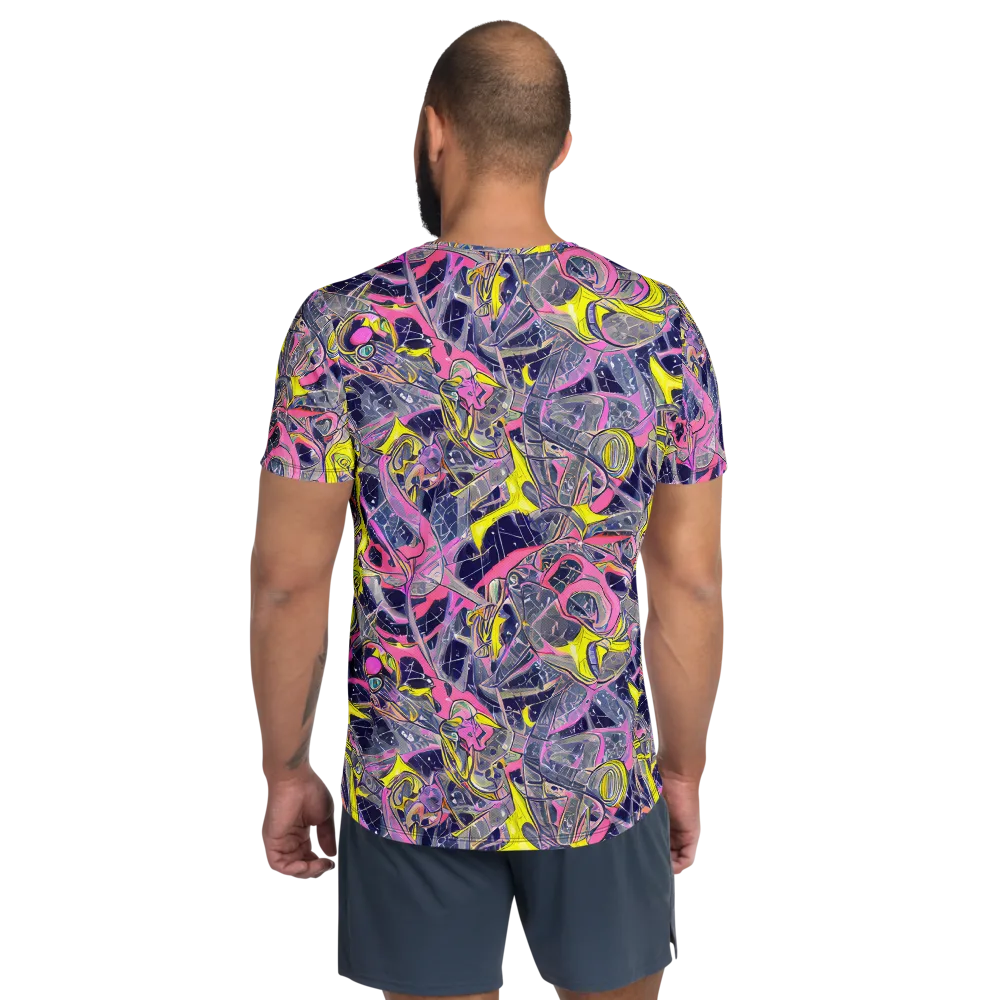 Synthetic Garden on Men's Athletic T-Shirt — Back