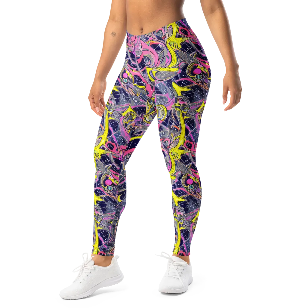 Synthetic Garden on Leggings — Left Front