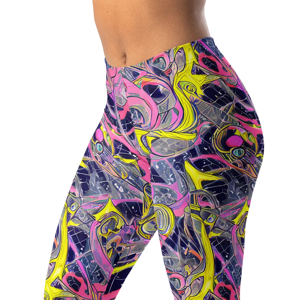 Synthetic Garden on Leggings — Left Front