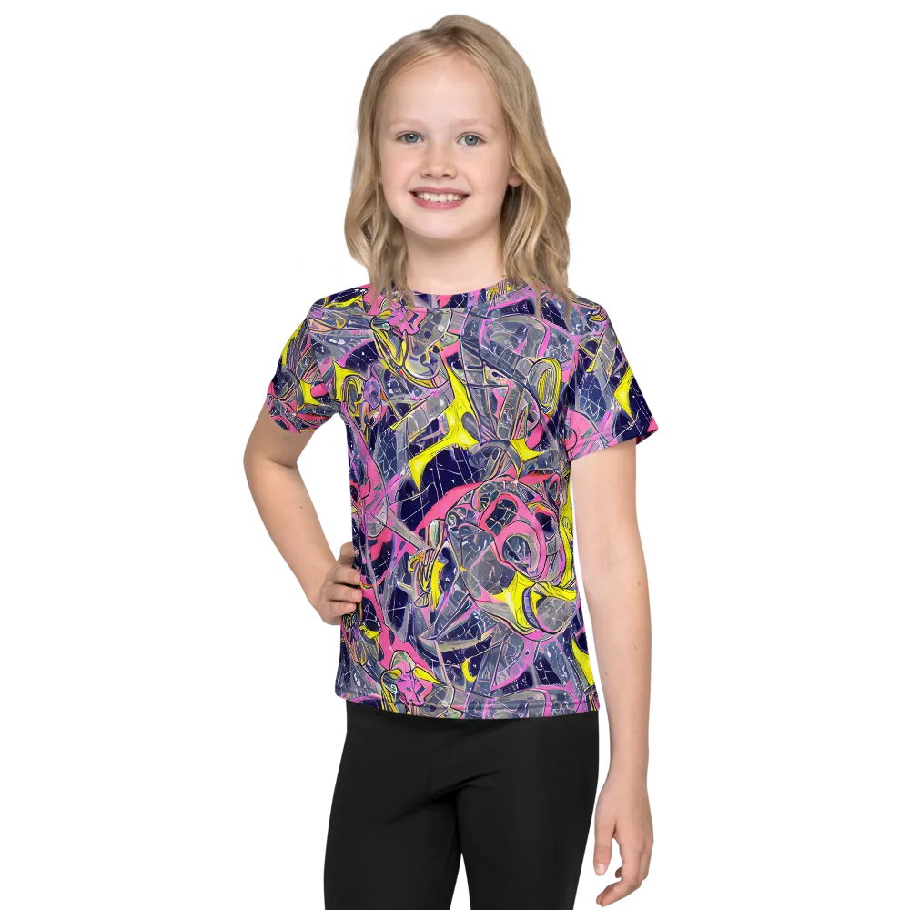 Synthetic Garden on Kids Crew Neck T-Shirt — Front