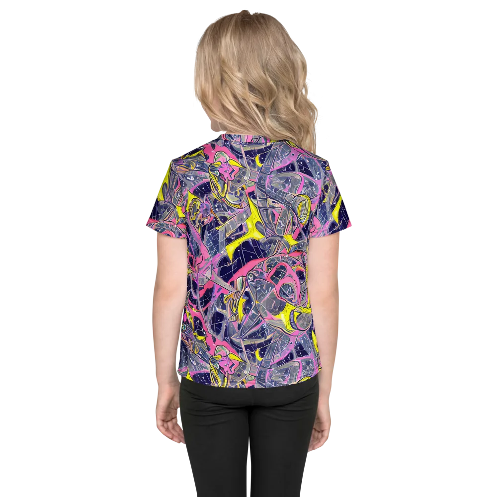 Synthetic Garden on Kids Crew Neck T-Shirt — Back