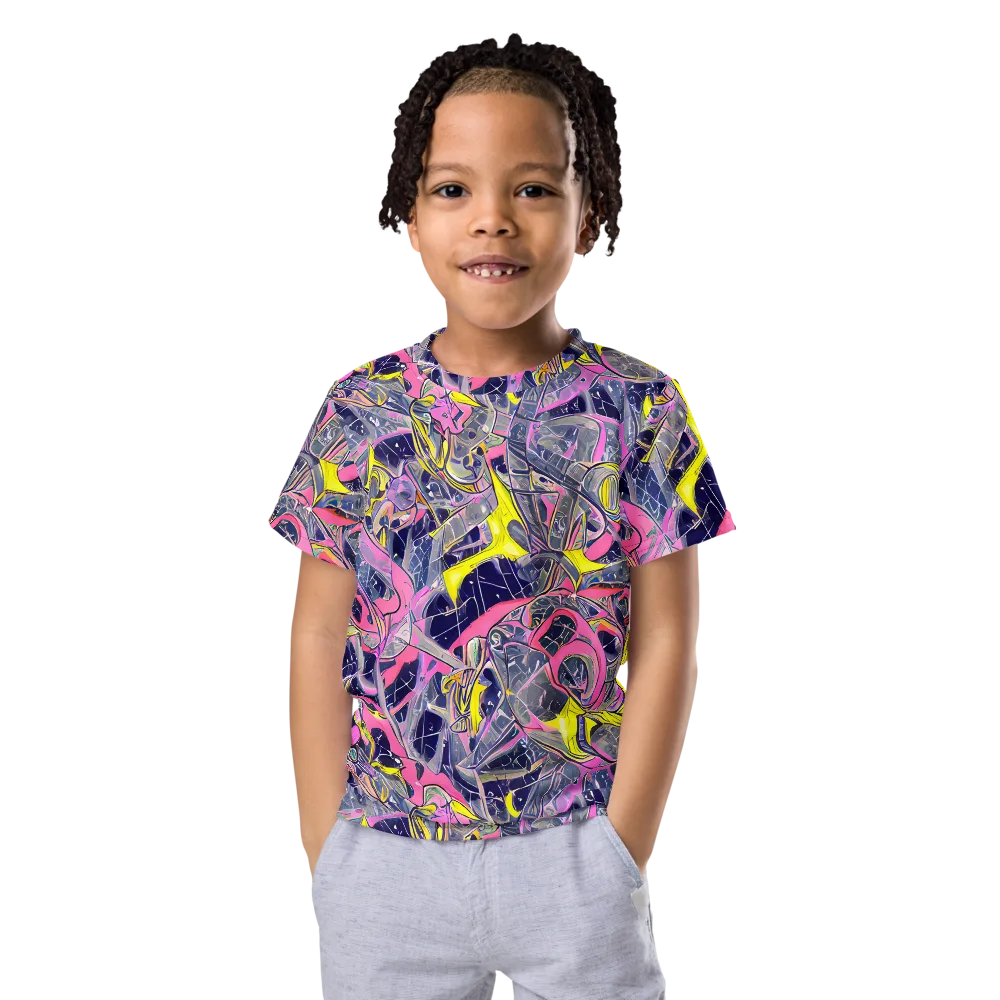 Synthetic Garden on Kids Crew Neck T-Shirt — Front