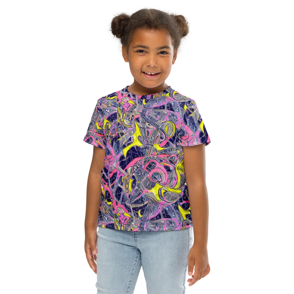 Synthetic Garden on Kids Crew Neck T-Shirt — Front