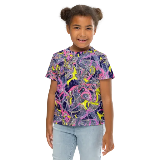 Synthetic Garden on a Kids Crew Neck T-Shirt