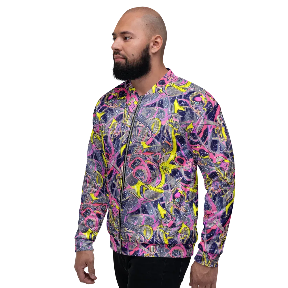 Synthetic Garden on Bomber Jacket — Left