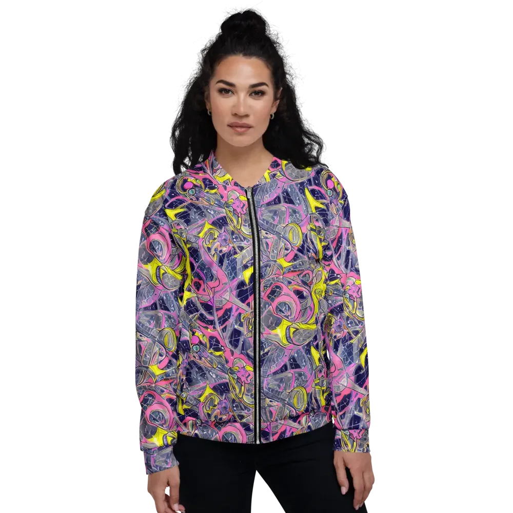 Synthetic Garden on Bomber Jacket — Front