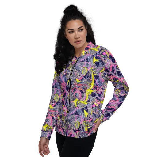 Synthetic Garden on a Bomber Jacket