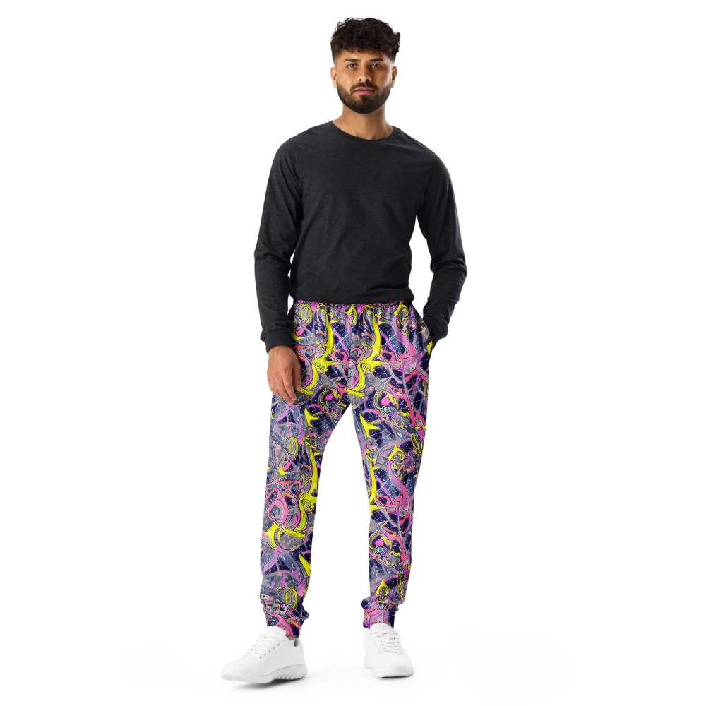 Synthetic Garden on Men's Joggers — Front