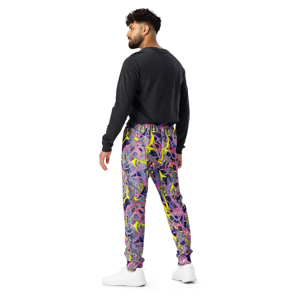 Synthetic Garden on Men's Joggers — Back