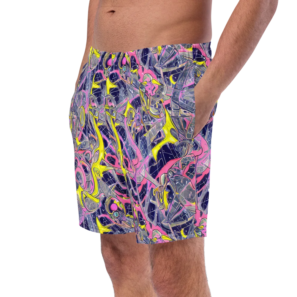 Synthetic Garden on Swim Trunks — Left Front