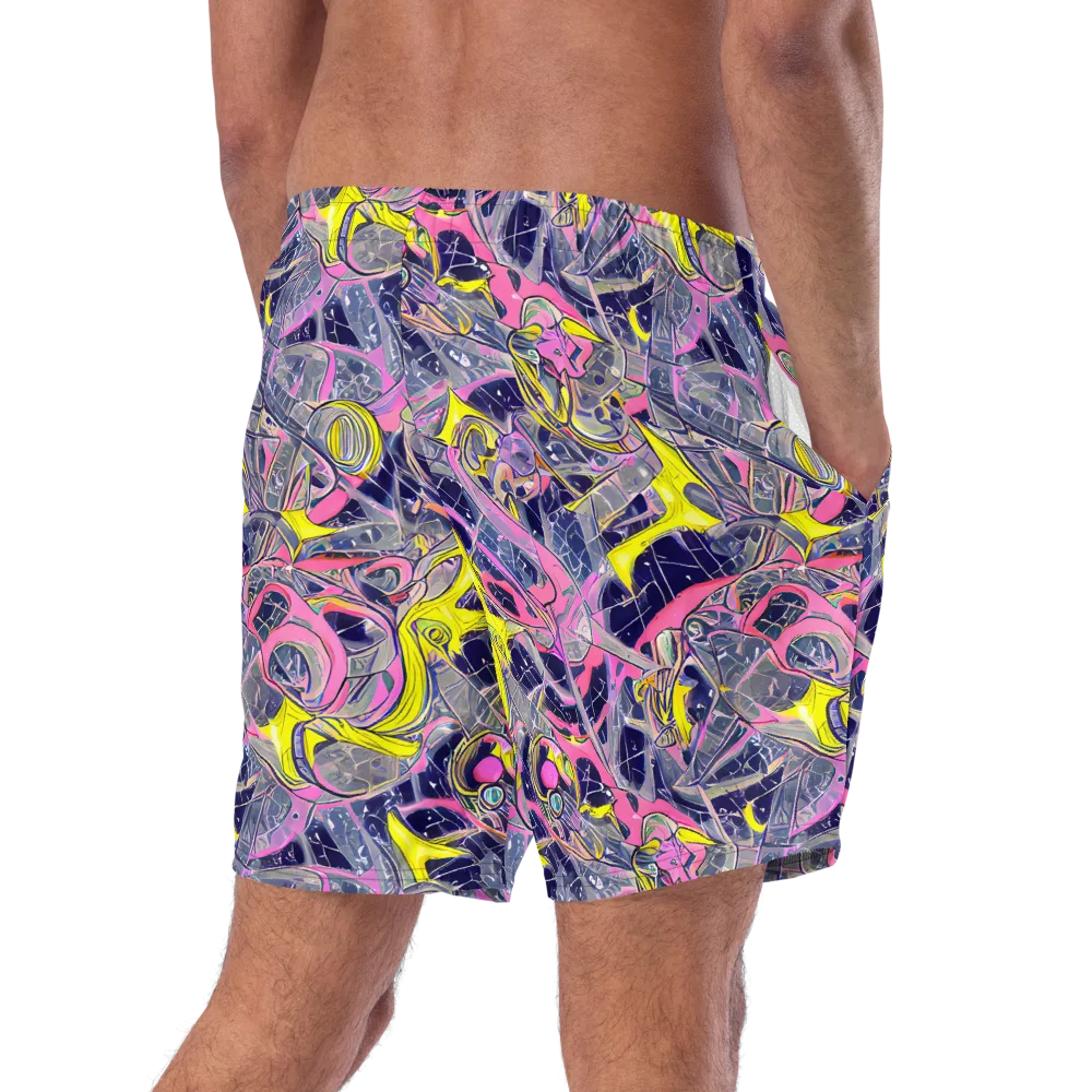 Synthetic Garden on Swim Trunks — Right Back