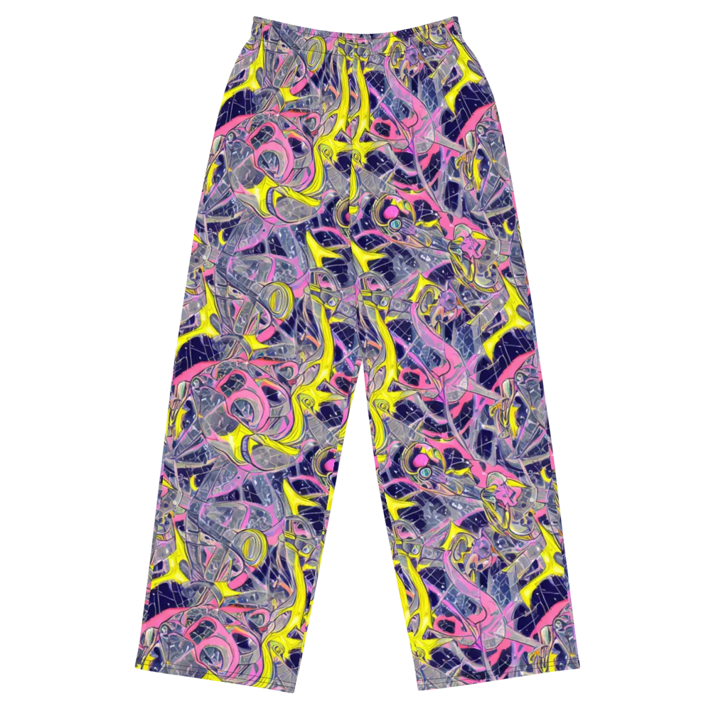 Synthetic Garden on Wide-Leg Pants — Front