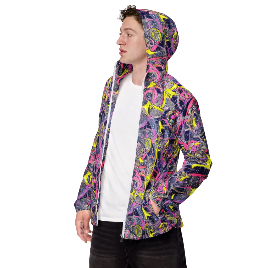 Synthetic Garden on Men's Windbreaker — Left Front