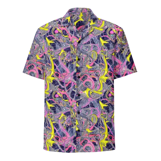 Synthetic Garden on a Button Shirt